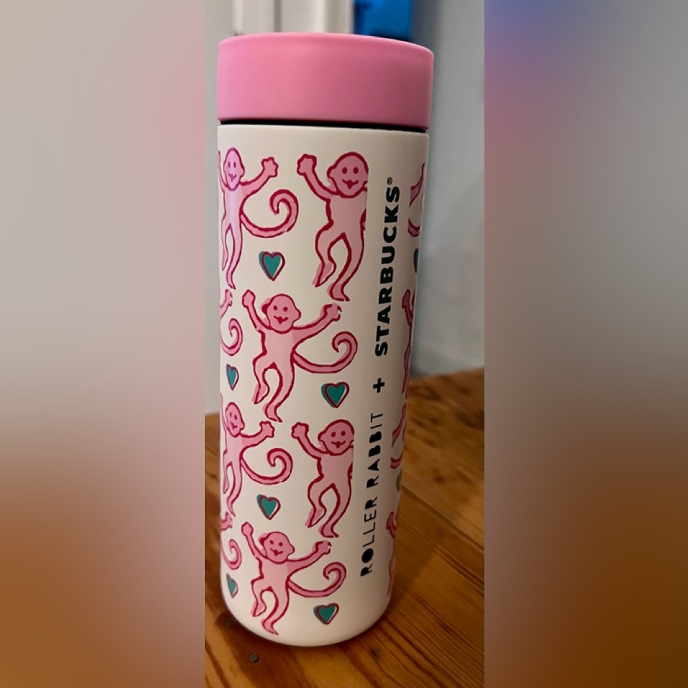 NWT Starbucks/ Roller Rabbit hot (push button lid) cup
